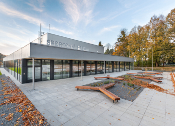 Sports hall for Gymnasium and SPŠEI